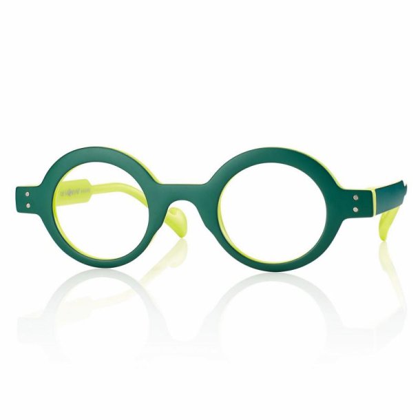 +1.00 GREEN/FLUOLIME UNISEX READ  PC 41 25-145 w BLUE LIGHT