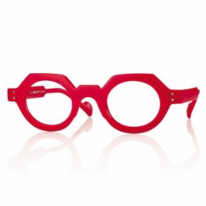 +1.00 MATT RED WOMAN READING PC 42 25-145 with BLUE LIGHT