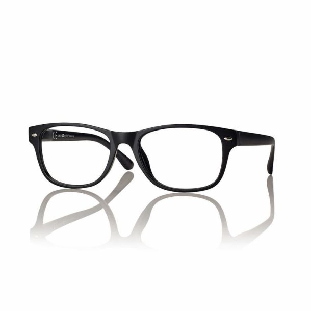 +1.00 MATT BLACK 53-17-145 UNISEX PLASTIC READER