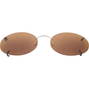 RIMLESS SUNCLIPS: LOW OVAL 54, COPPER