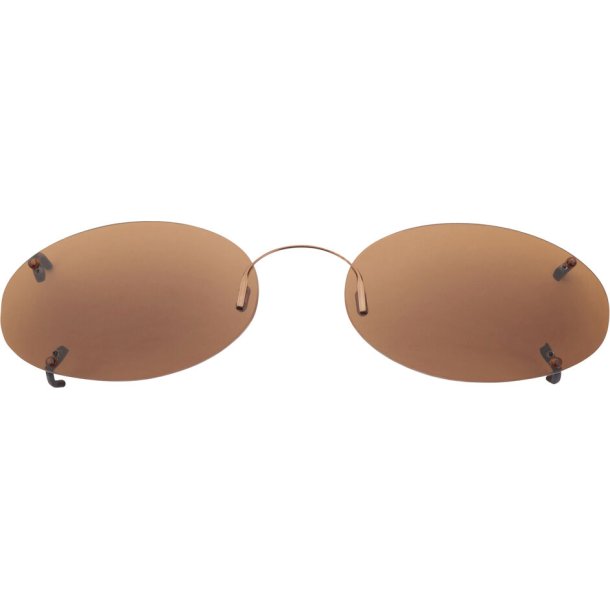 RIMLESS SUNCLIPS: LOW OVAL 54, COPPER