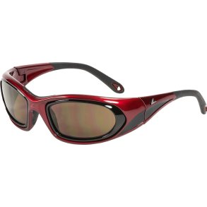RX SUN - CIRCUIT FLEX SHINY RED W/BROWN LENS