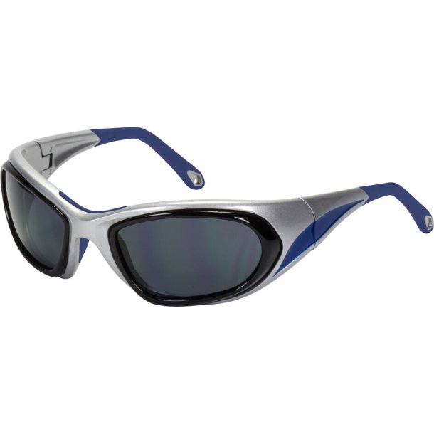 RX SUN - CIRCUIT FLEX XL SHINY SILVER/BLUE W/GRAY LENS
