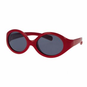 Shiny red 18-24m baby sungl. Grey flash mirror lens