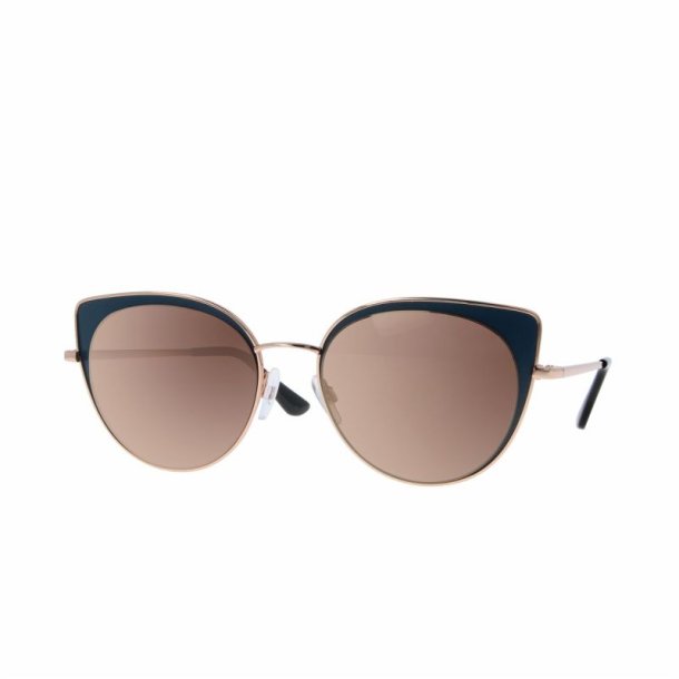 Gold rose blue frame53 19-140Sunglasses rose goldlenses+case