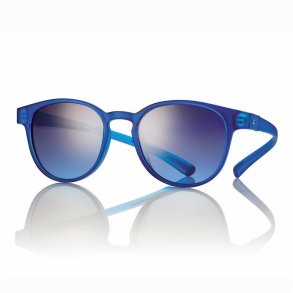 Matt Blue 51 19-155 Wrap-Around Sungl w/Grad Smoke-Blue lens