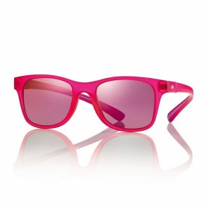Metal sunglasses fuchsia 47 18-145 mirror red lenses+case