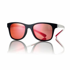 Matt balck/red Junior Sungl. 47 18-145 w/Smoke Red mir lens