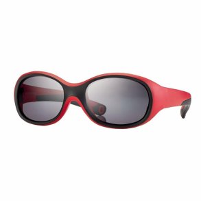 Matt black/red Kids sunglasses 46 15-115 smoke lenses