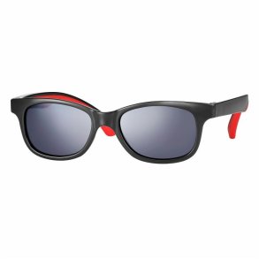 Shiny black/red Junior Sunglasses 48 16-135 grey lenses