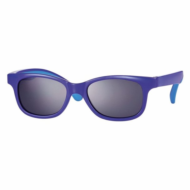 Shiny blue Junior Sunglasses 48 16-135 grey lenses