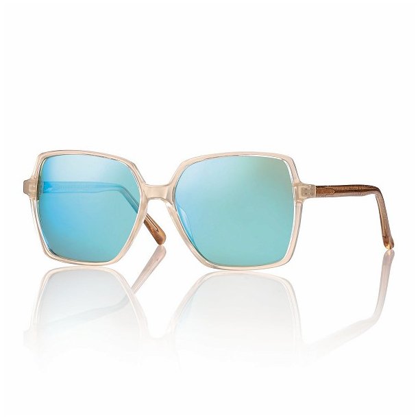 TR90 Hand-Made Acetate Sides Mod. S0278 55|Transparent Nude