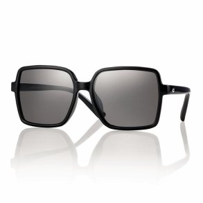 Shiny black Sunglasses for girls 4-8 years grey lens w.case