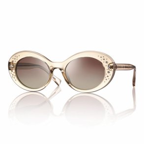 Shiny lt brown Woman Sungl .50 19-140 gr.brown lenses w.case