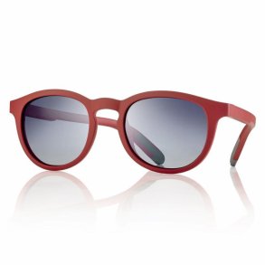 Soft Touch Sunglasses Red/Grey 50-20-145 smoke lenses+case