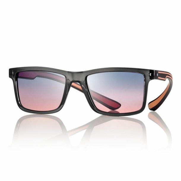 Sunglasses Shiny Grey/Orange 53-18-155 blue/orange lens+case