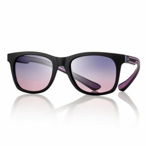Sunglasses Matt Black/Purple 52-19-155 blue/pink lens +case