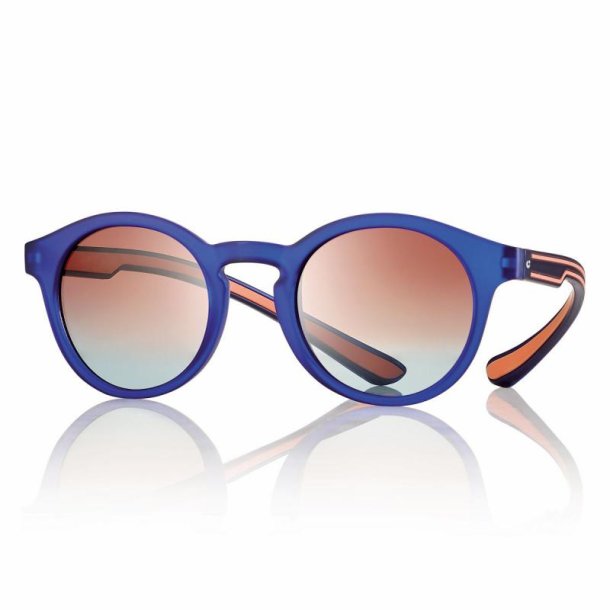 Sunglasses Matt Blue/Orange 49-23-155 brown/azure lens +case