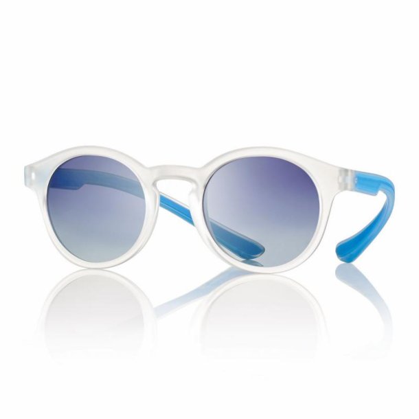 Sunglasses Matt Crystal/Azure49-23-155 blue grad. lens+case