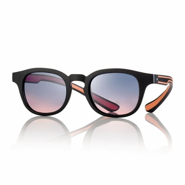 Sunglasses Matt Black/Orange 45-20-155 blue/orange grad.lens