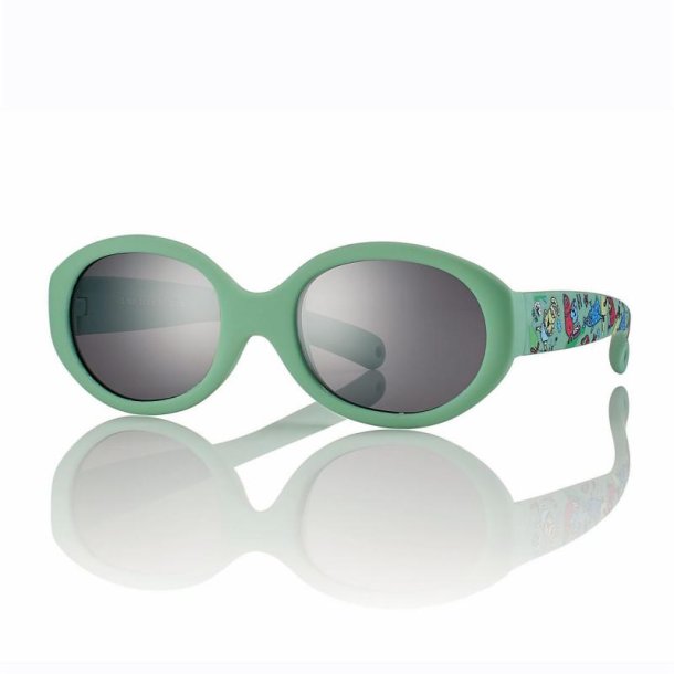 Green/Deco Children Sunglasses 39 16-110 Grey Lenses + Case
