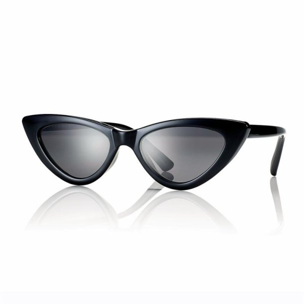 Trendy Style shiny black 45 16-135 Teen sunglas smoke lens