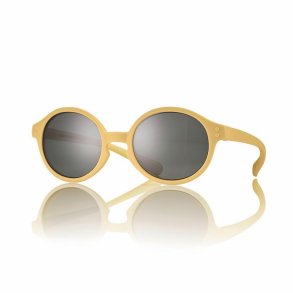 MATT YELLOW SUNGLASSES KIDS 41 17-110 Smoke Lens + Case