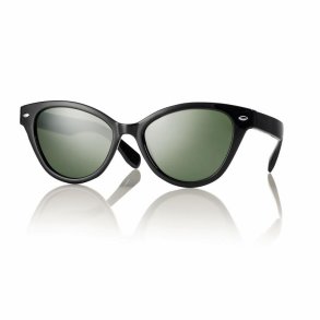 Shiny black sunglasses f. woman 51 17-145 G15 lenses