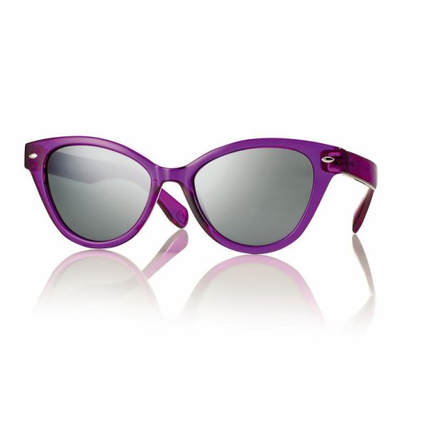 Shiny purple sunglasses f. woman 51 17-145 smoke lenses