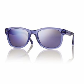 Shiny blue unisex sunglasses 49 19-145 blue flash lens +cord