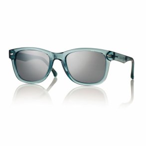 Shiny green unisex sunglasses47 18-130 smoke lens + cord