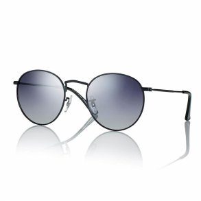 Matt black unisex sunglasses 50 21-145 gradient smoke lenses