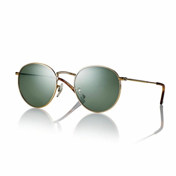 Shiny gold unisex sunglasses 50 21-145 G15 lenses