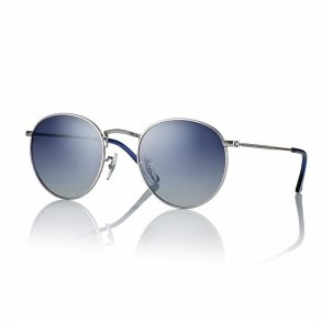 Matt silver unisex sunglasses50 21-145gradient smoke lenses