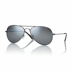 Gunmetal unisex sunglasses 5415-145 smoke flash lenses
