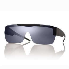 FIT-OVER FLIP-UP Matt Black 145 w/Smoke Lenses + Case