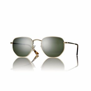 Shiny Gold metal man sunglasses 51 21-145 w/G15 lens + Case