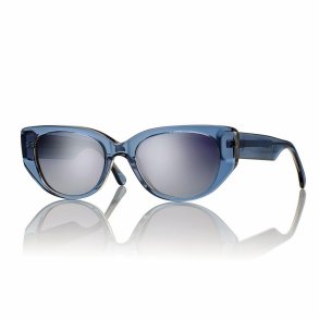 Sh crys blue 50 21-145Acetatesungl woman w/GRsmokelens+Case