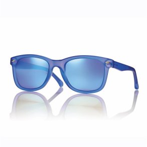 MT TRANSP BLUE Teen Sungl 47 18-130 Ice Rev Lenses+Case