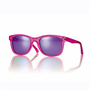 MT TRANSP FUCHSIA Teen Sungl 47 18-130 Purple Rev Lens+Case