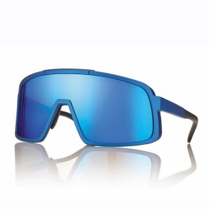 Matt Blue Mask Sunglasses 135-125 Blue Mirr+Night Lens+Case