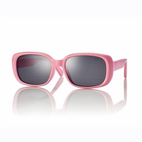 Shiny Pink Kids Sunglasses 4817-135 Smoke Lens+Case