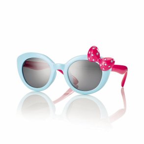 SHINY BLUE/FUCHSIA SUNGLASSESGIRL 44 21-130 Smoke Lens