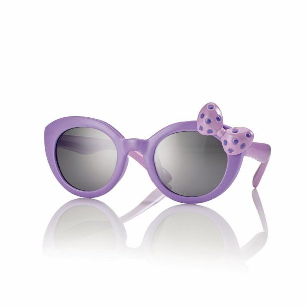 SHINY LILAC SUNGLASSES GIRL 44 21-130 Smoke Lens