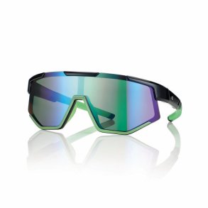 BLACK/GREEN MASK SUN TEEN 121-120 GREY-GREEN MIRROR LENS