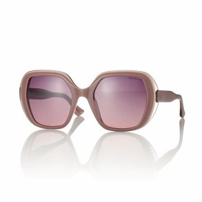 SHINY BROWN SUNGLASSES WOMEN 54 21-145 Gradient Brown Violet