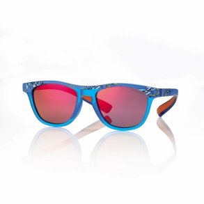 Blue/murales sunglasses 46 16-145 smoke red mirror