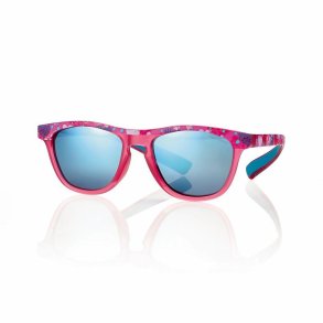 Fuchsia/heart sunglasses 46 16-145 smoke lightblue mirror