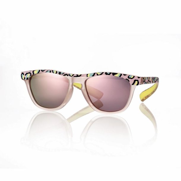 Pink/leopard sunglasses 48 16-15 smoke rose-yellow mirror