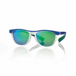 Blue/crystalsunglasses 48 16-145 smoke green-blue mirror